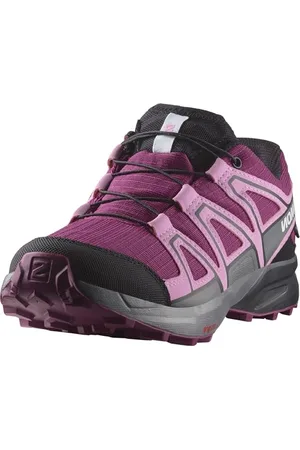 Salomon Speedcross Clima wasserdichte Unisex Kinder-Wander- und Laufschuhe, Präzise Passform, Grip, Praktischer Komfort, Plum Caspia, 34