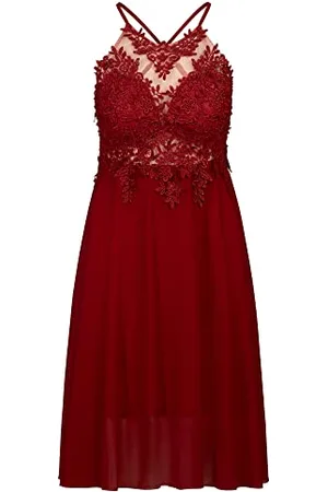 Apart Cocktailkleid aus Chiffon, Mesh und Spitze, , M