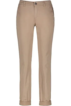 Taifun Damen Chino TS aus Baumwoll-Stretch unifarben 7/8 Länge 34