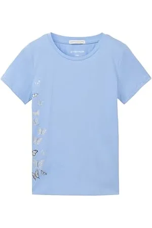 TOM TAILOR Mädchen Kinder T-Shirt mit Glitzer-Print, , 92/98