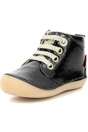 Kickers Jungen Unisex Kinder Sonizip Oxford-Schuh, Nero (schwarzer Lack), 26 EU