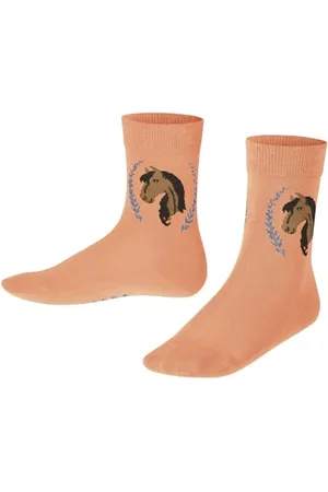 Falke Unisex Kinder Socken Horse K So Baumwolle gemustert 1 Paar, , 23-26