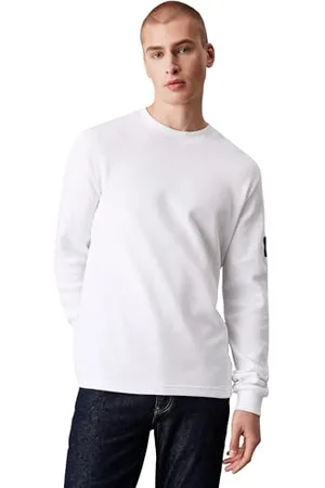 Calvin Klein Jeans BADGE WAFFLE LS TEE Langarm Strickoberteile Herren, , XXS