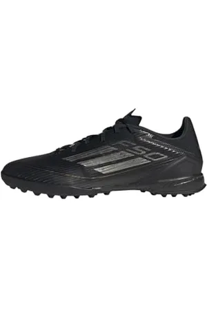 adidas Unisex F50 League Football Boots Turf Fußballschuhe, Core Black/Iron Metallic/Gold, 36 2/3 EU