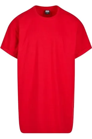 Urban classics Herren T-Shirt Long Shaped Turnup Tee, lässiges T-Shirt für Männer, in langem Schnitt, , M