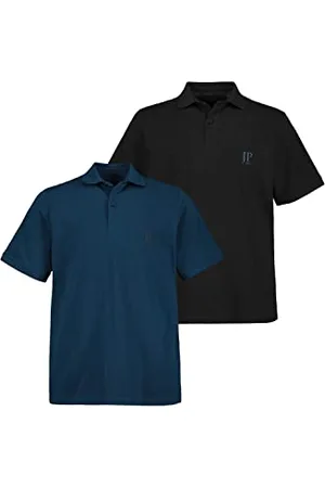 JP 1880 Herren große Größen Übergrößen Menswear L-8XL Poloshirts, Basic, 2er-Pack, Piqué, gekämmte Baumwolle 3XL 704317759-3XL