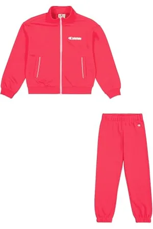 Champion Mädchen Legacy Graphic Shop G (405047) -Ultra-Light Soft Compact Powerblend Terry High-Neck Trainingsanzug Kinder, , 3-4 Years