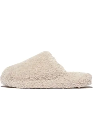 FitFlop Damen Iqushion D-Luxe Gepolsterte Teddy Slipper Pantoletten Schuh, , 39 EU