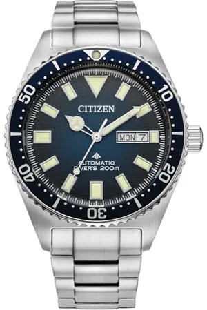 Citizen Herren Analog Automatik Uhr mit Edelstahl Armband NY0129-58LE