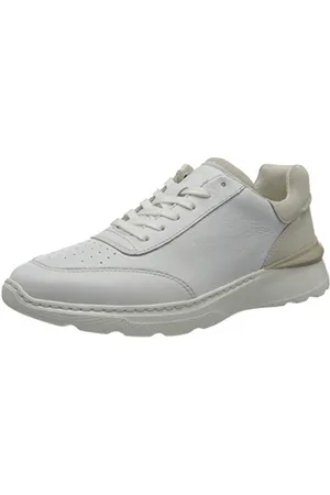 Clarks Herren SprintLiteLace Sneaker, White Combi Leather,44 EU