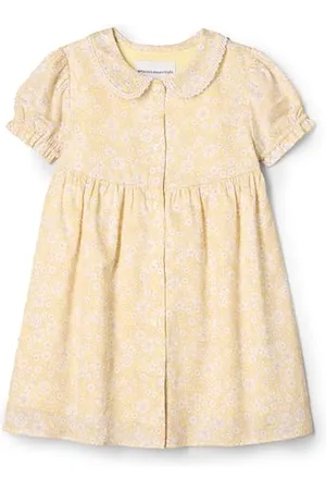 Amazon X Sofia Grainge Baby Mädchen Kleid aus Baumwollsatin mit Kragen, , 0-3 Monate