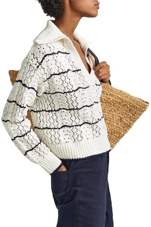 Pepe Jeans Damen Gemma Strickwaren, Weiß (Mousse White), L