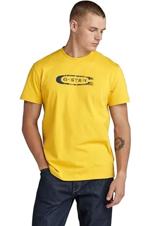 G-Star RAW Herren Distressed Old School Logo T-Shirt, , L