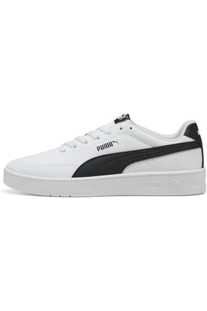 PUMA Unisex Court Classic CLEAN Sneaker, White Black, 42 EU