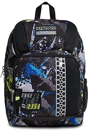 7 for all Mankind Rucksack, gepolsterter Schulranzen für Schule, Sport & Freizeit, Geräumige Schultasche für Teenager, Mädchen und Jungen, Tornister mit Trinkflaschenfach und Doppelfach