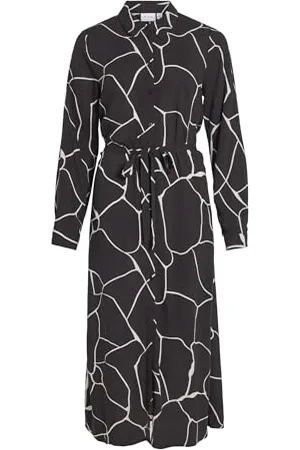 VILA Vipaya L/S Midi Shirt Dress/Ec