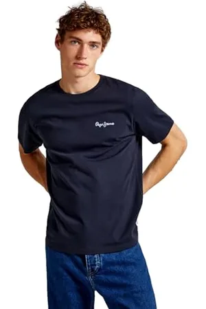 Pepe Jeans Herren Single Cliford T-Shirt, Blau (Dulwich Blue), S