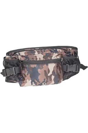 Urban classics Nylon Hip Bag Umhängetasche 46 cm, Blk/Browncamo
