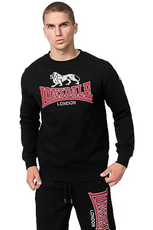 Lonsdale London Herren Rundhals Sweatshirt Normale Passform LAWINS 3XL, 117463