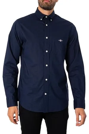 GANT Herren Reg Poplin Shirt Klassisches Hemd, , XL EU