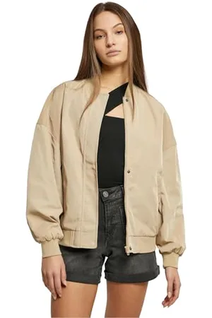 Urban classics Damen TB5488-Ladies Recycled Oversized Light Bomber Jacket Jacke, , XXL