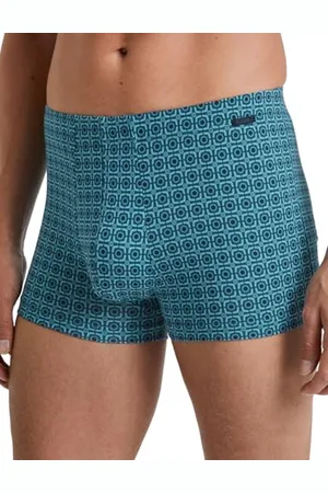 Calida Grafic Cotton Boxershorts Herren, aus 100% Supima-Baumwolle, natürlich atmungsaktiv und hautsympathischt, mit stoffüberzogenem Gummibund
