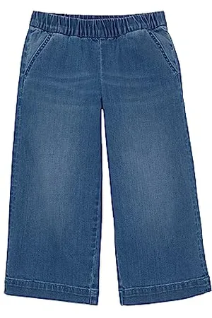 TOM TAILOR Mädchen 1038156 Wide Leg Fit Jeans, 10113-Clean Mid Stone Blue Denim, 98