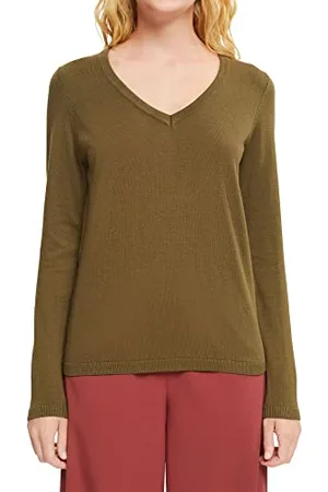 ESPRIT Damen Pullover V-neck Strick, , M