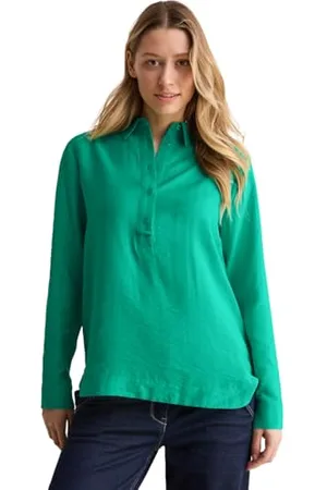 CECIL Damen B345246 Bluse In Unifarbe, , XL EU