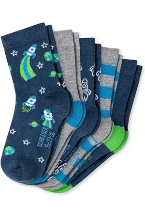 Schiesser Jungen Kinder Kids Größe 19 Bis 34 Strümpfe Socken - 5er PACK, , 23-26 EU