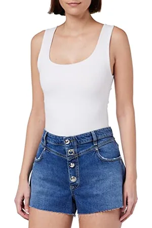 Pinko Damen ACCANITA Denim Con Mix Jeans-Shorts, , 33