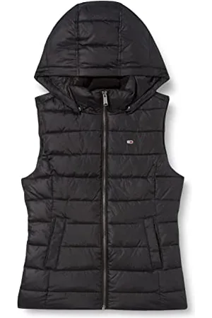 Tommy Hilfiger Damen Dw0dw13742 Westen, Black, XXS
