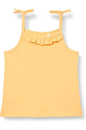 NAME IT Baby-Mädchen NMFHELEN Strap TOP T-Shirt, Spicy Orange, 92