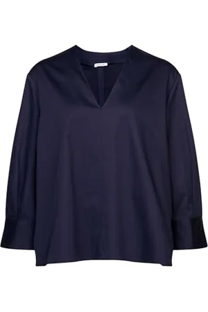 Seidensticker Damen Bluse - Fashion Bluse - Regular Fit – V-Ausschnitt - Langarm – Baumwollmischung