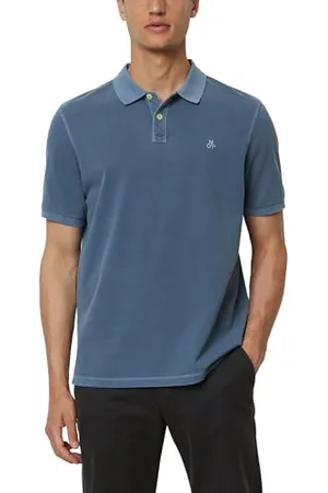 Marc O’ Polo Marc OߴPolo Herren Kurzarm-Poloshirt aus Bio-Baumwolle klassisch, (Moon Stone), M