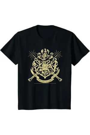 Harry Potter Kinder Hogwarts Badge Wands Camiseta T-Shirt