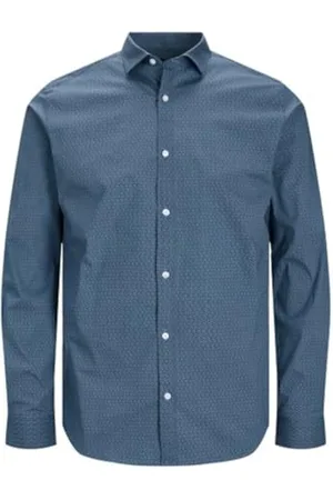 JACK & JONES Herren Jprblablackpool Stretch Shirt Ls Aw23 Sn Poloshirt 12237914 , ,M