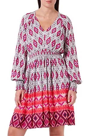 IZIA Damen Midikleid Kleid, , M
