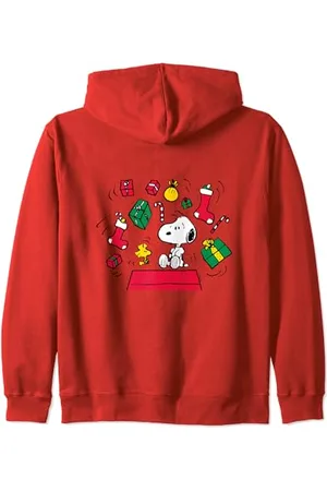 Peanuts Snoopy & Woodstock Weihnachtsüberladung Kapuzenjacke