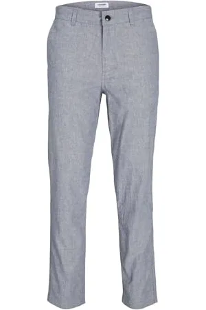 JACK & JONES Herren JPSTACE JJSUMMER Linen Blend Pant SN Jeansshorts, /Detail:Melange,36W / 34L