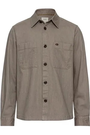 Camel Active Herren Overshirt aus Leinen-Baumwoll-Mix Menswear-L