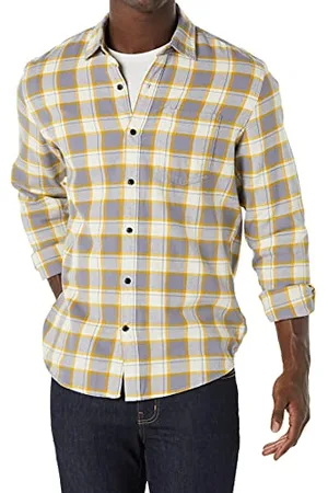 Amazon Herren Langarmhemd aus Flanell (in Übergröße erhältlich), , M