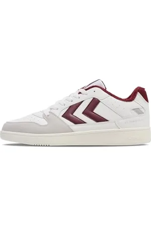 Hummel Unisex ST. Power Play PL Sneaker, White/Windsor Wine, 42 EU