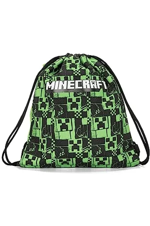 FRANCO COSIMO PANINI MINECRAFT Schulrucksack, Unisex Sporttasche für Kinder und Jugendliche mit Schultergurten und Verschluss gegen Erstickung mit Tasche mit Reißverschluss, , 35 x 42 h, , Taglia unica, Casual
