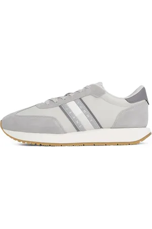 Tommy Hilfiger Herren Runner Sneaker Retro Low Top, Grau (Granite Road), 45