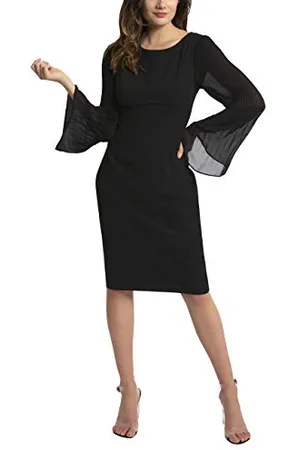 Apart Damen Dress with Chiffon Sleeves Kleid, per Pack , 38 (Herstellergröße: 38)