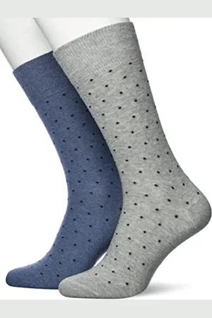 ESPRIT Socken Fine Dot 2-Pack Bio Baumwolle Herren schwarz blau viele weitere Farben verstärkte Herrensocken mit Muster atmungsaktiv gemustert bunt gepunktet im Multipack 2 Paar