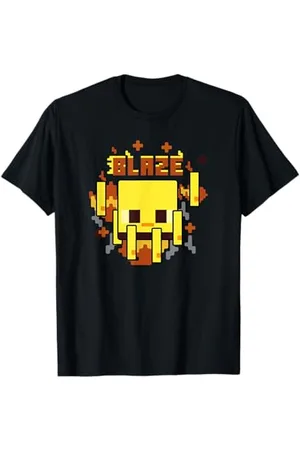 Minecraft Blaze Big Face Fire Poster T-Shirt