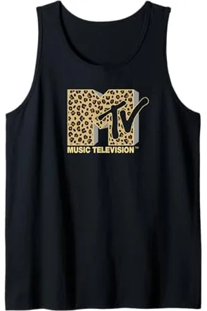 MTV Leopard Print Fill Logo Tank Top