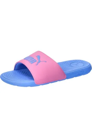 PUMA Cool Cat 2.0 Jr Slide Sandal, Fast Pink-Blue Skies, 39 EU